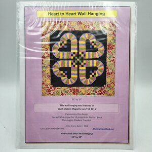 Dresden Quilt Heart To Heart Wall Hanging Pattern Anelie Belden 33in X 33in 2012
